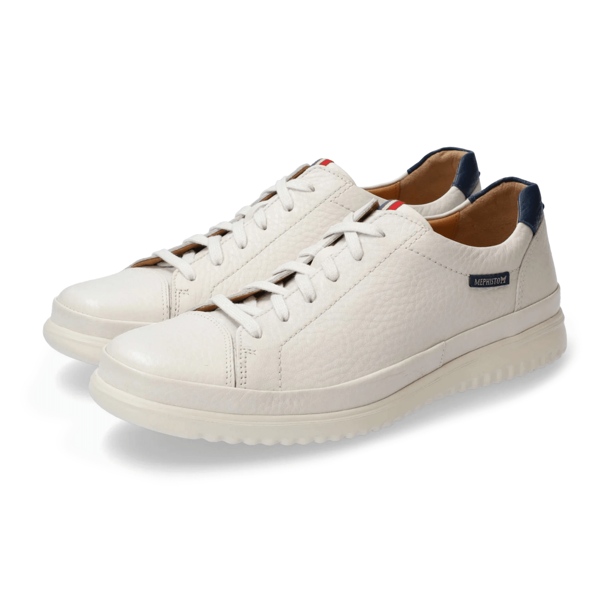 Mephisto Men's Thomas White/Denim Oregon Leather - 9029185 - Tip Top Shoes of New York