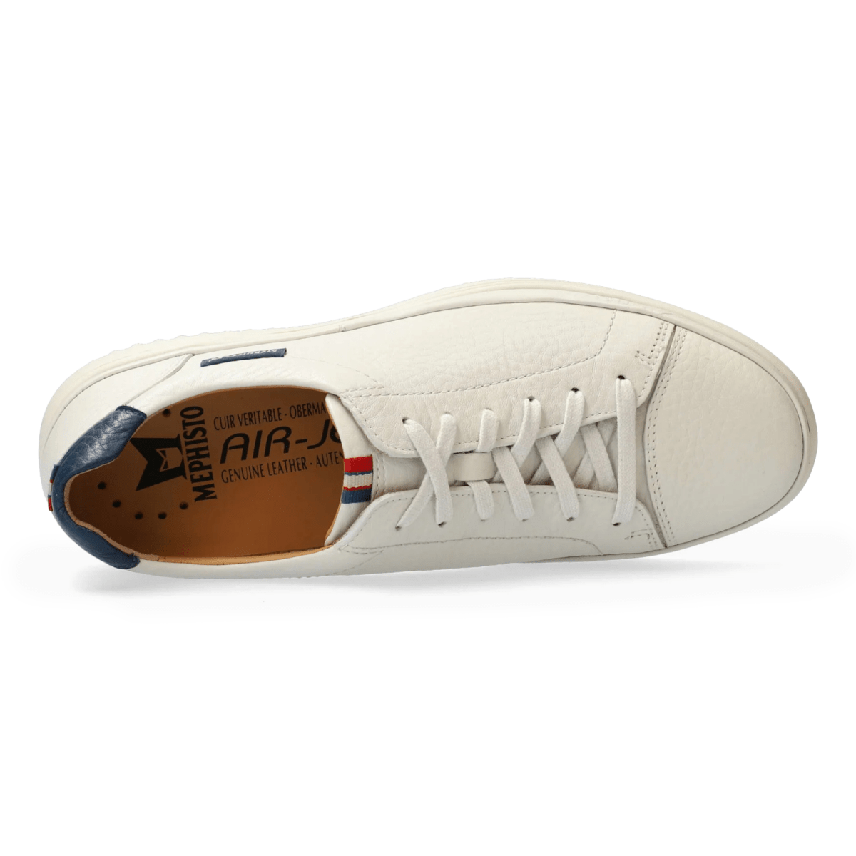 Mephisto Men's Thomas White/Denim Oregon Leather - 9029185 - Tip Top Shoes of New York
