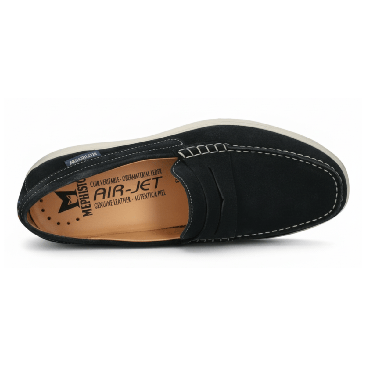 Mephisto Men's Titoun Navy Nubuck - 3015713 - Tip Top Shoes of New York