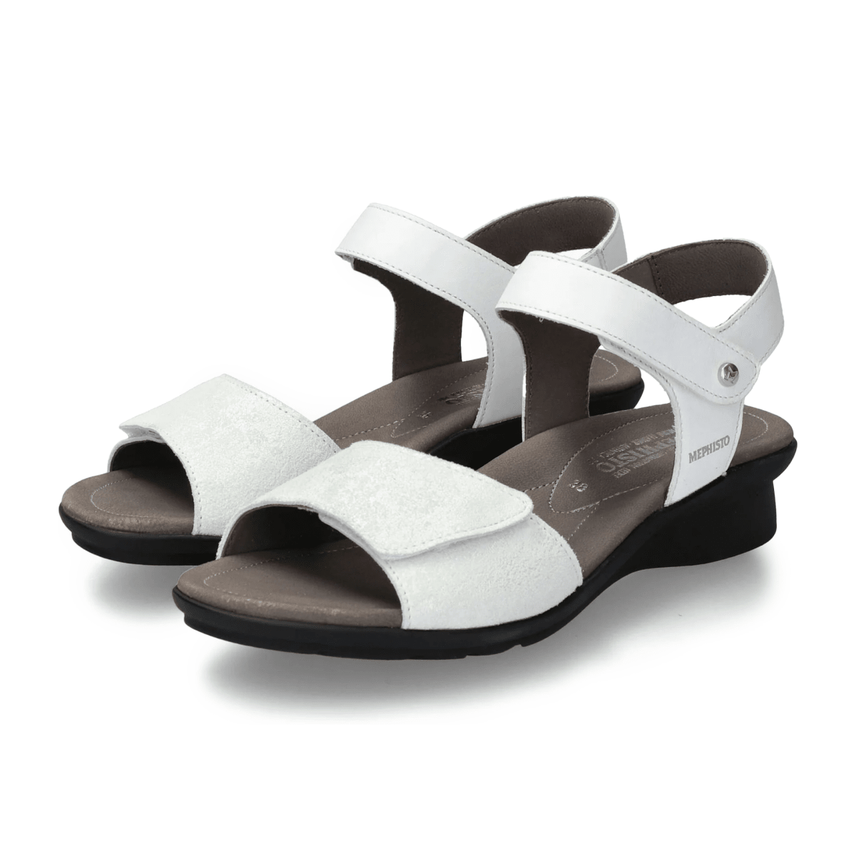 Mephisto Women's Pattie White Silk/Polka - 9029160 - Tip Top Shoes of New York