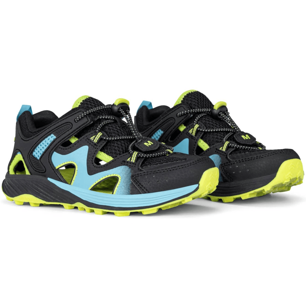 Merrell Boys Hydro Force Black/Blue/Lime - 1105084 - Tip Top Shoes of New York