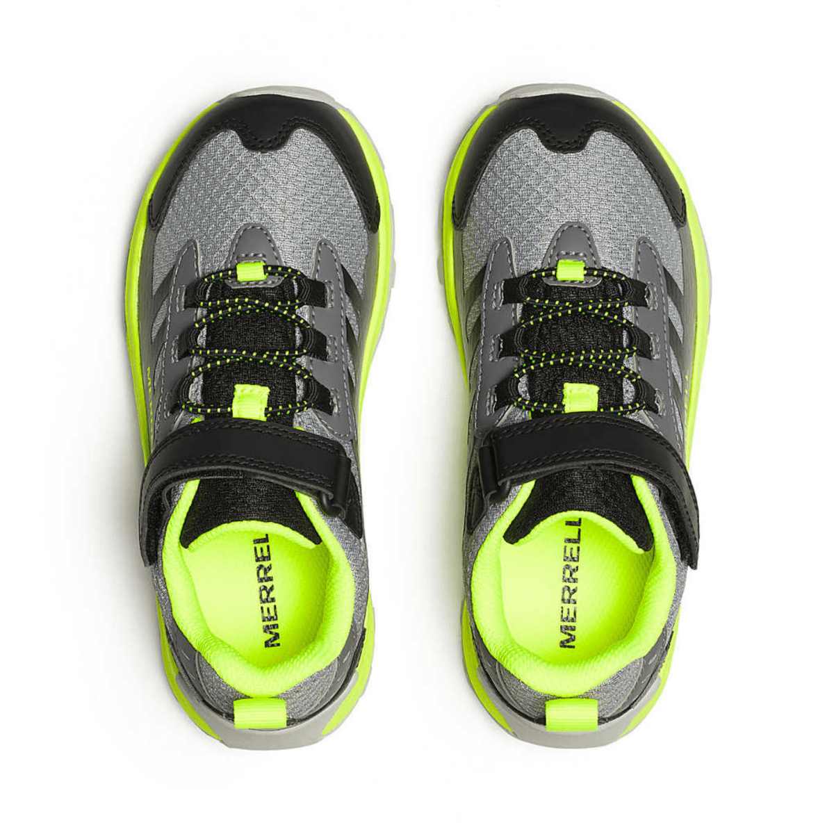 Merrell Kid's Moab Speed 2 Low A/C Grey/Black/Citron - 1091940 - Tip Top Shoes of New York