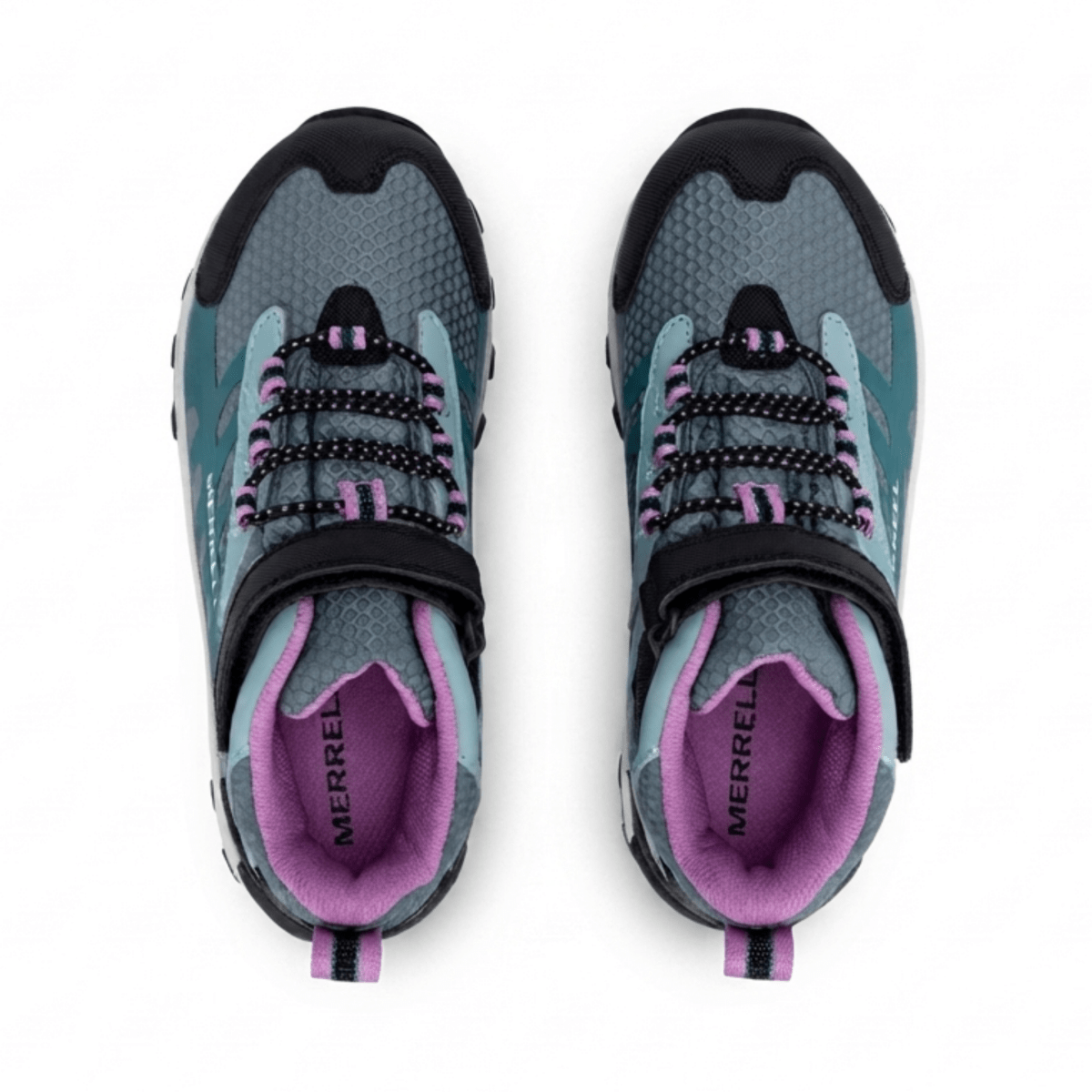 Merrell Kids Moab Speed 2 Mid Sage/Black/Teal - 1108572 - Tip Top Shoes of New York