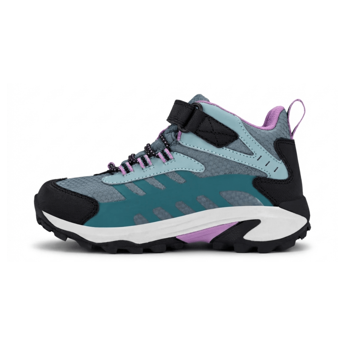 Merrell Kids Moab Speed 2 Mid Sage/Black/Teal - 1108572 - Tip Top Shoes of New York
