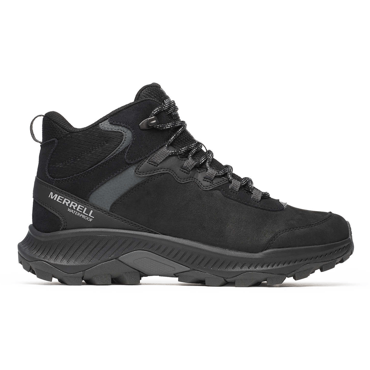 Merrell Men's Speed Strike 2 Mid Black Leather Waterproof - 11004539 - Tip Top Shoes of New York