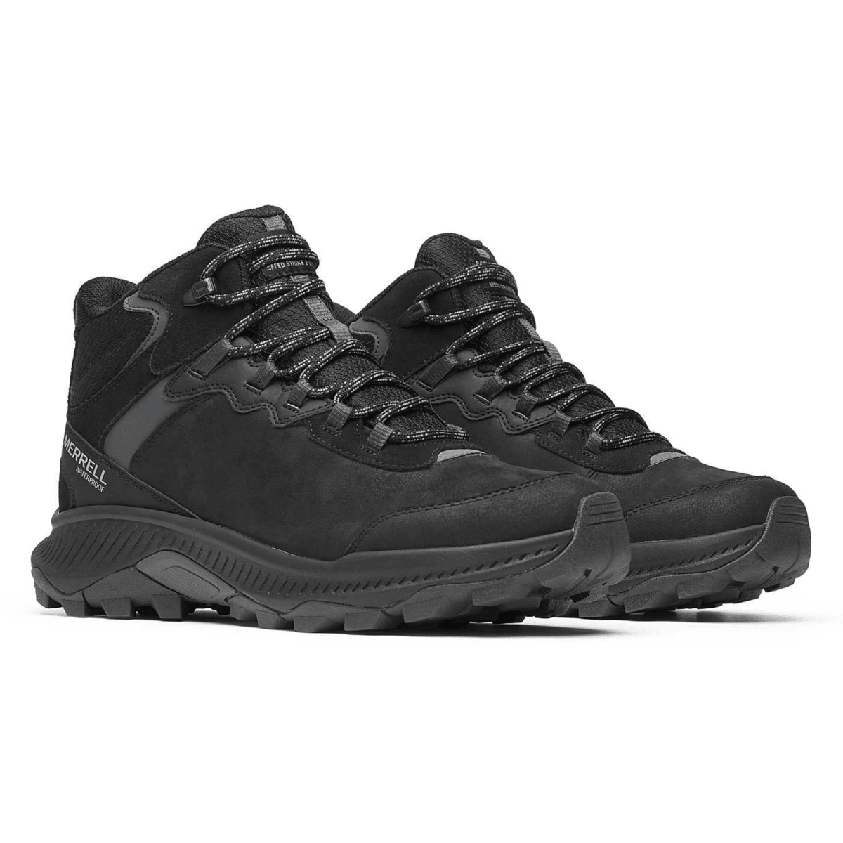 Merrell Men's Speed Strike 2 Mid Black Leather Waterproof - 11015410 - Tip Top Shoes of New York