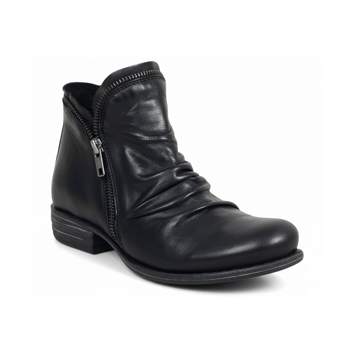 Miz Mooz Women's Luna Black Leather - 771645 - Tip Top Shoes of New York