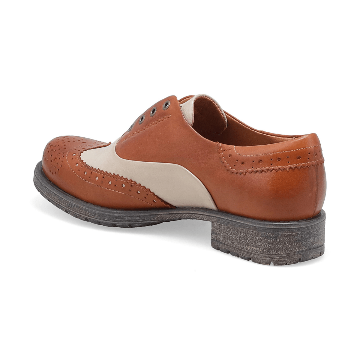 Miz Mooz Women's Peabody Brandy/Cream Leather - 9031161 - Tip Top Shoes of New York