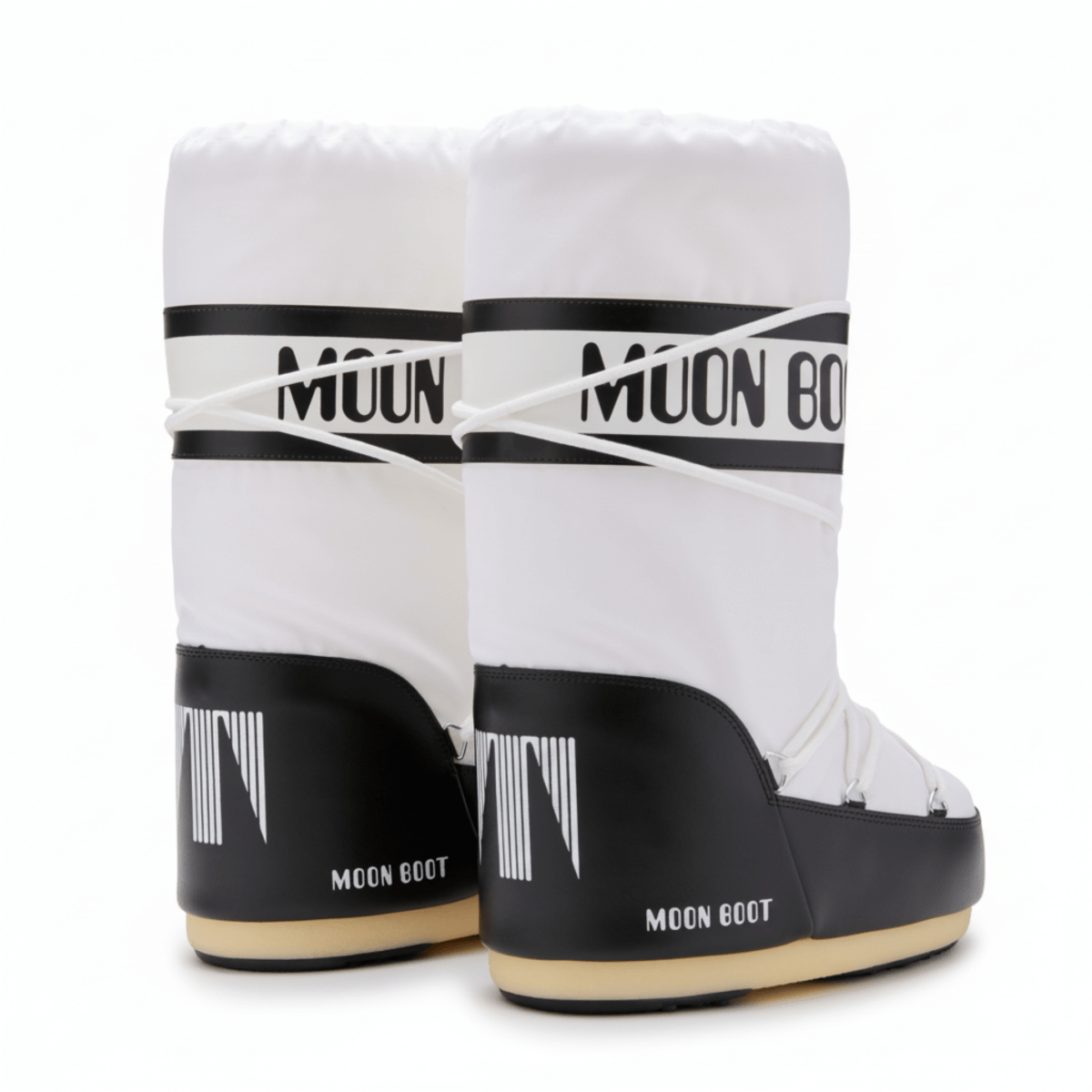 Moon Boot Girls' Icon Black/White Nylon - 1099703 - Tip Top Shoes of New York