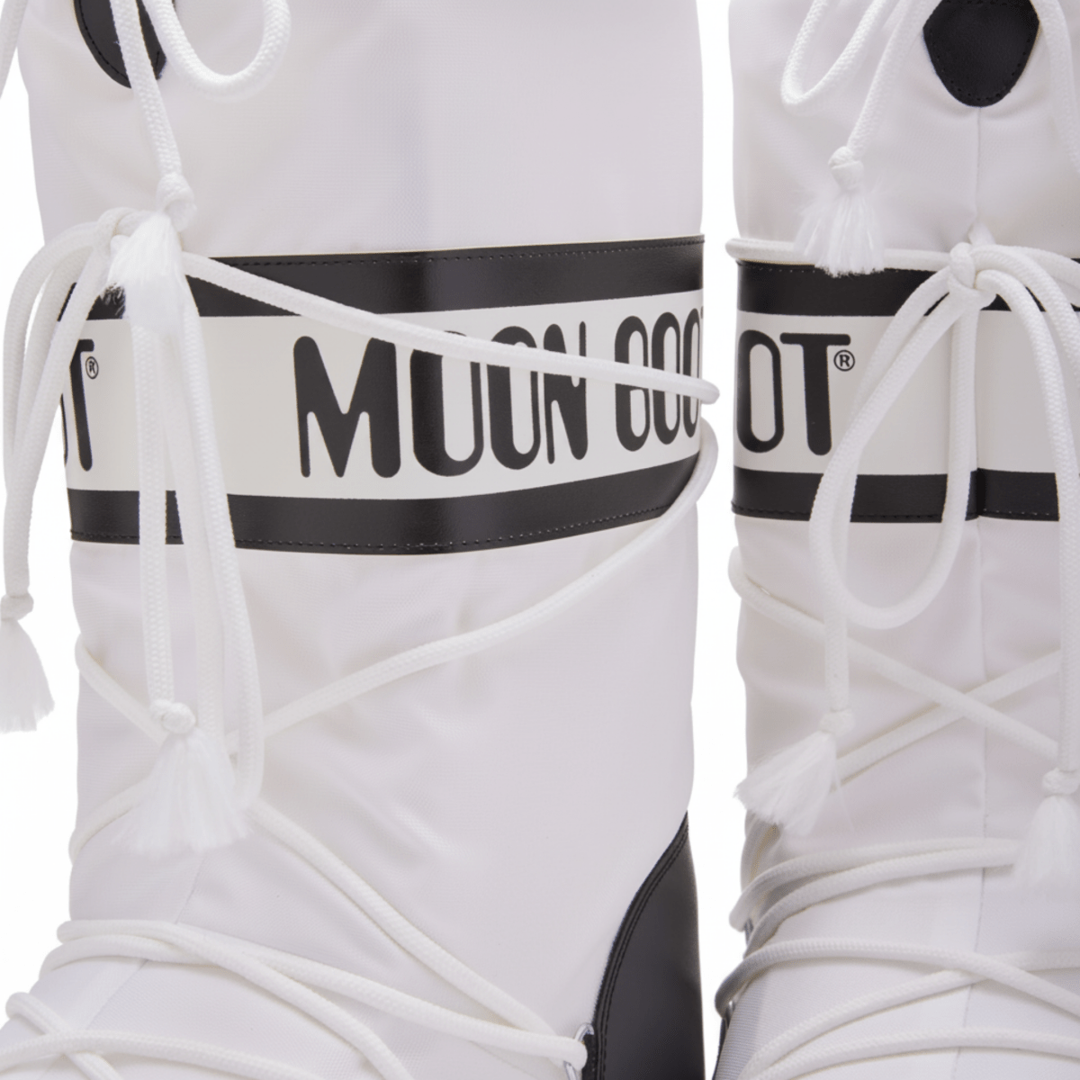 Moon Boot Girls' Icon Black/White Nylon - 1099703 - Tip Top Shoes of New York