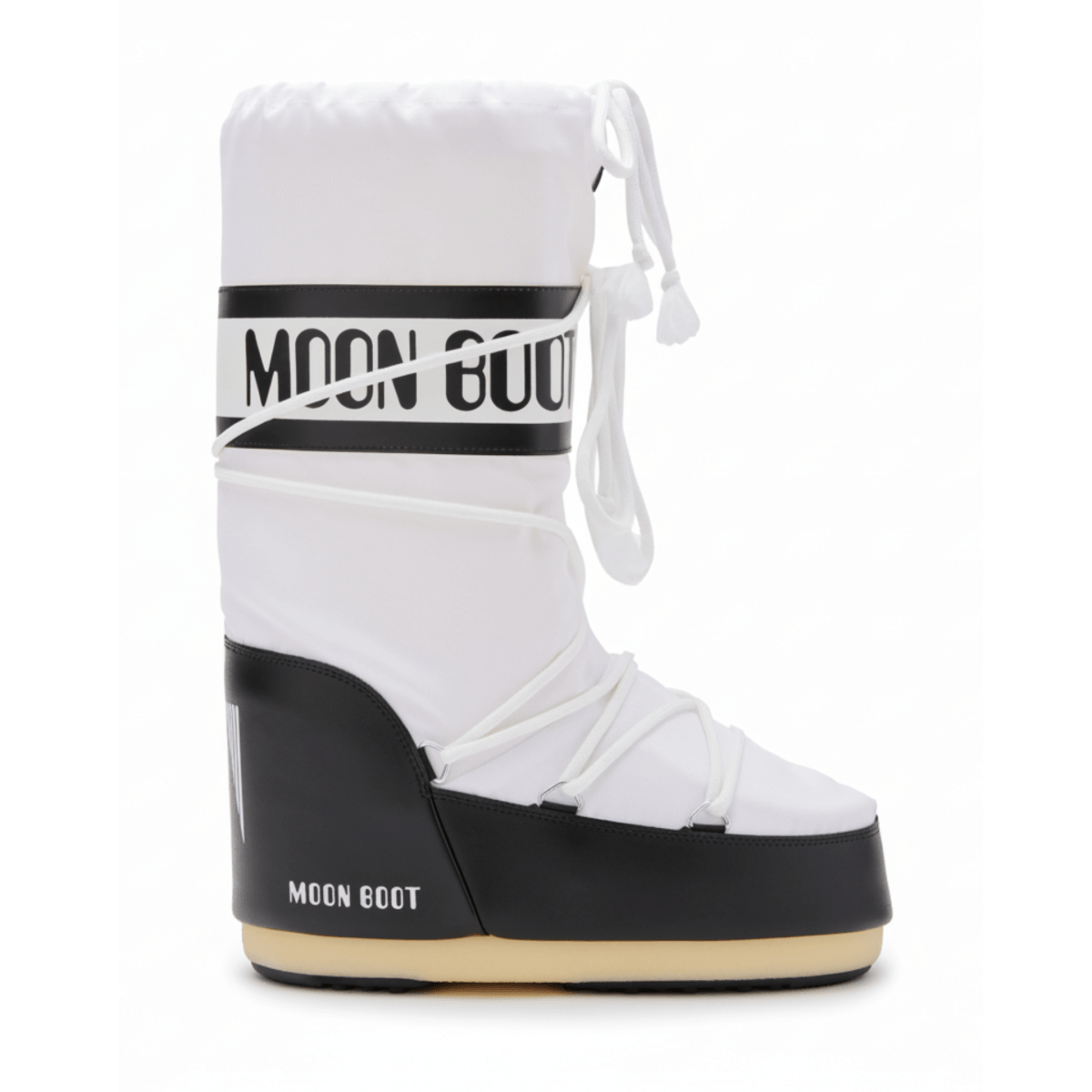 Moon Boot Girls' Icon Black/White Nylon - 1099703 - Tip Top Shoes of New York
