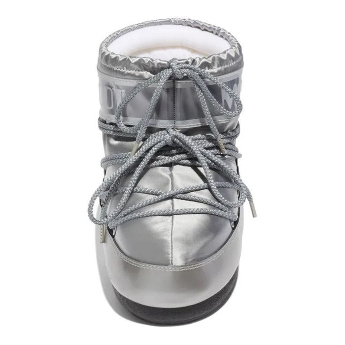 Moon Boot Women's Icon Low Glance Silver Satin - 3017135 - Tip Top Shoes of New York