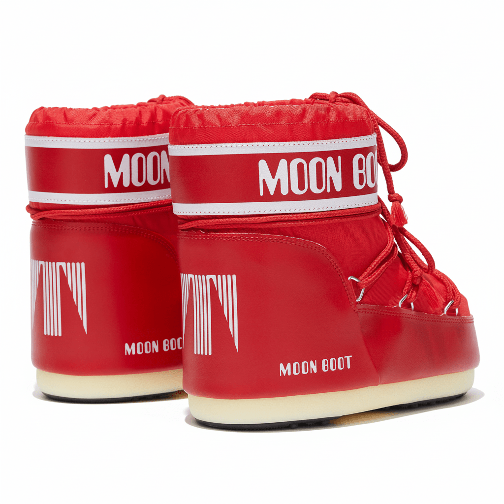 Moon Boot Women's Icon Low Red Nylon - 9025111 - Tip Top Shoes of New York