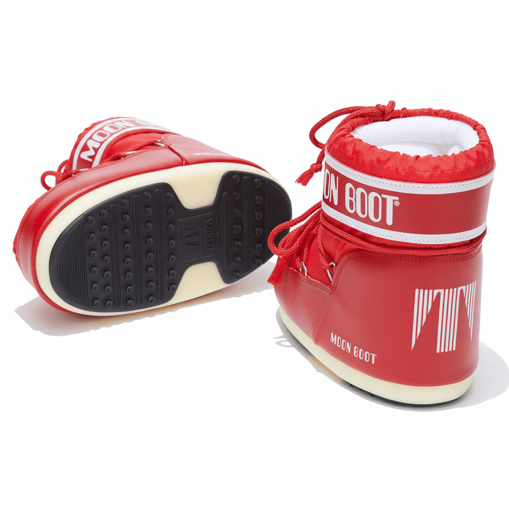 Moon Boot Women's Icon Low Red Nylon - 9025111 - Tip Top Shoes of New York