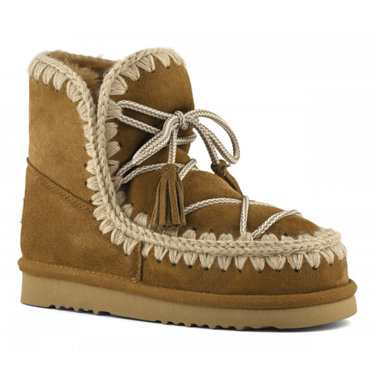 MOU Women's Eskimo 18 Scoubidou Lace Cognac Suede - 9026969 - Tip Top Shoes of New York