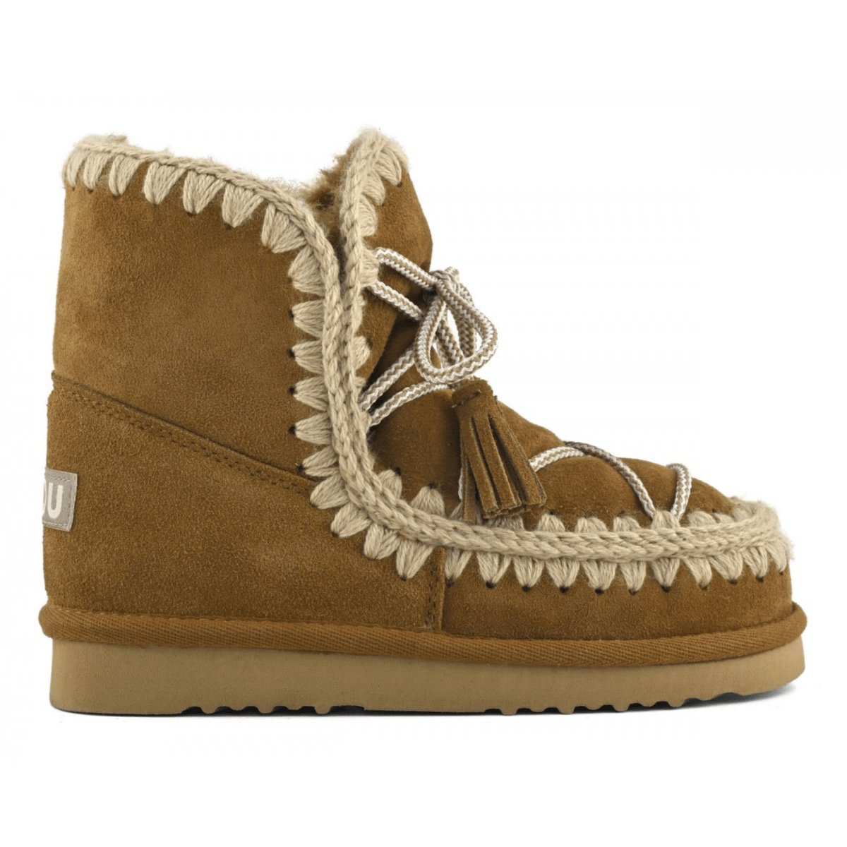 MOU Women's Eskimo 18 Scoubidou Lace Cognac Suede - 9026969 - Tip Top Shoes of New York