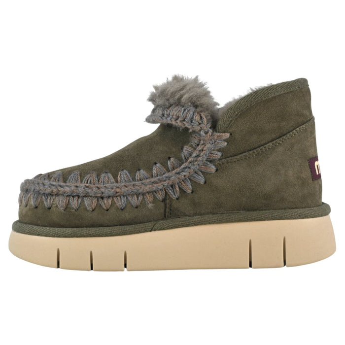 MOU Women's Eskimo Bounce Sneaker Black/Olive - 1088498 - Tip Top Shoes of New York