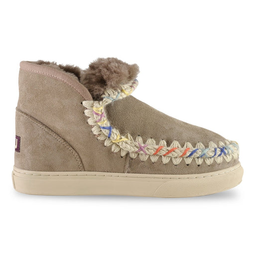 MOU Women's Eskimo Sneaker Overstitching Elephant Grey/Multi - 1088468 - Tip Top Shoes of New York