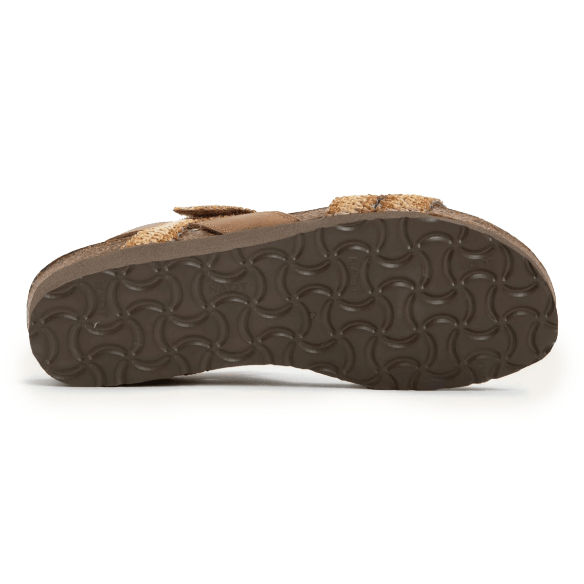 Naot Women's Kayla Latte Brown Leather/Latte/Ivory Raffia - 9029109 - Tip Top Shoes of New York