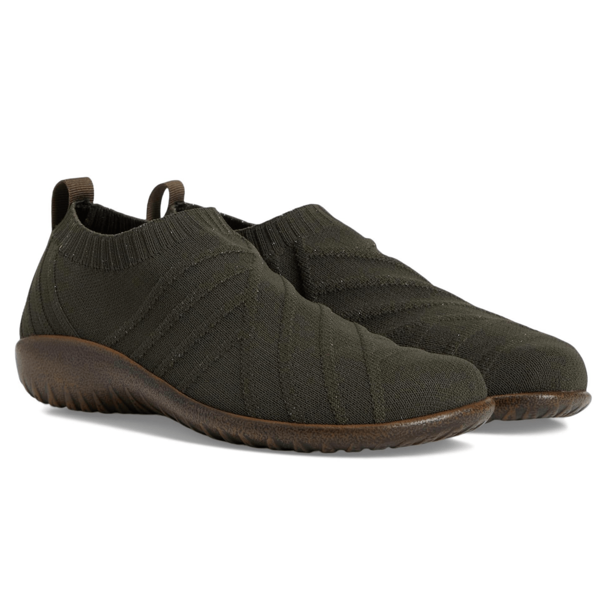 Naot Women's Okahu Olive/Gold Sparkle Knit - 9026725 - Tip Top Shoes of New York