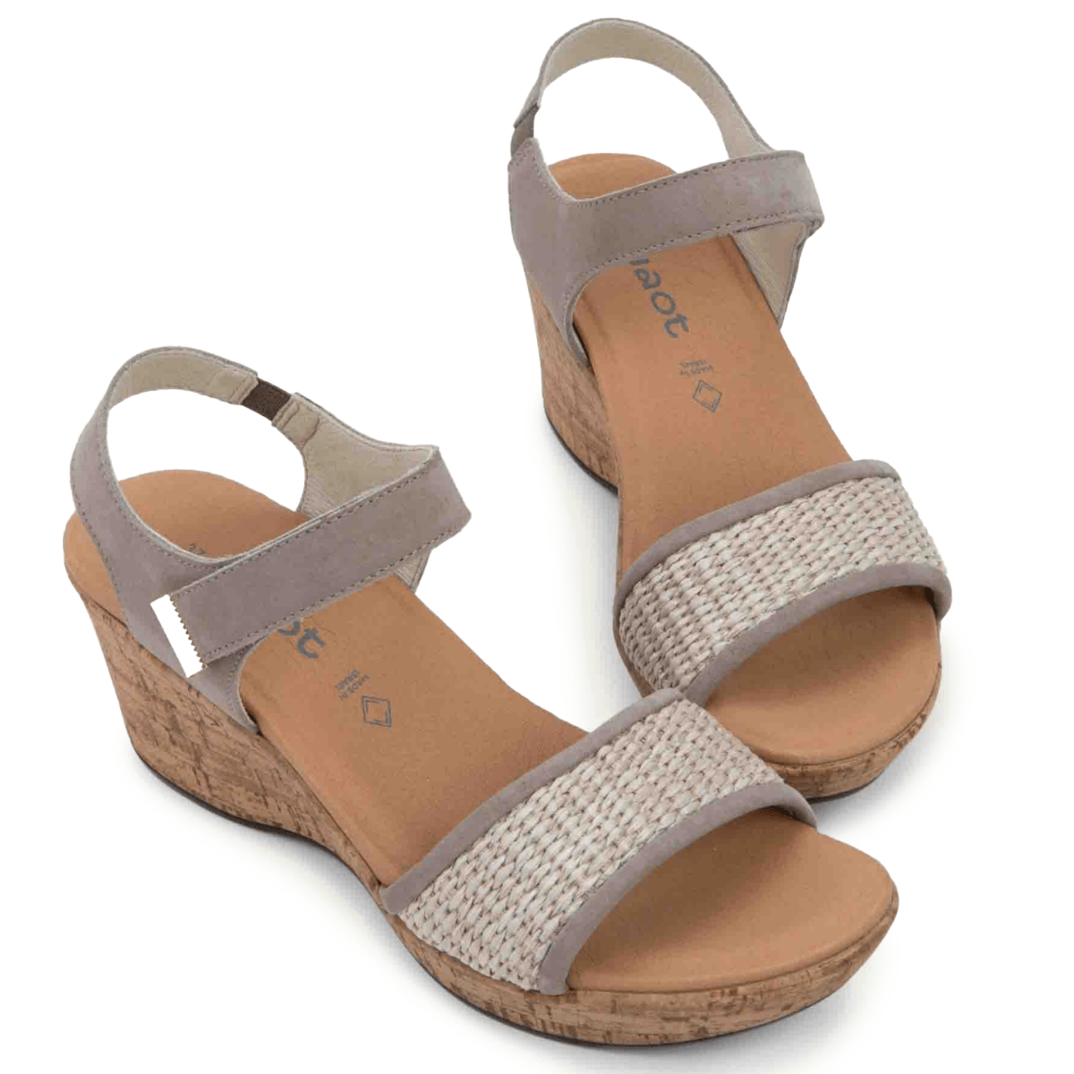 Naot Women's Summer Raffia Stone Nubuck/Sand Raffia - 9029092 - Tip Top Shoes of New York