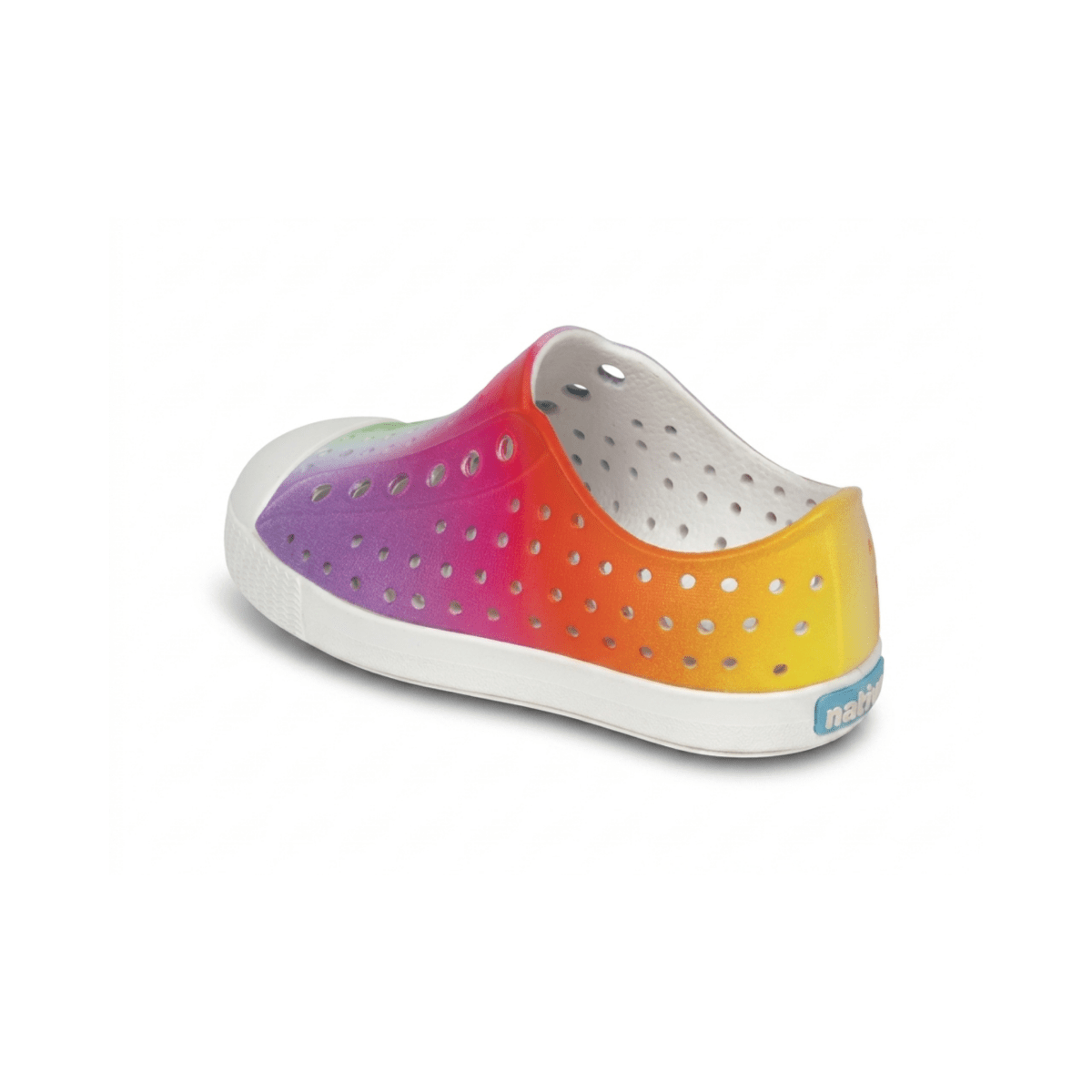 Native Toddlers Jefferson Print Shell White/Rainbow Spray - 1105667 - Tip Top Shoes of New York