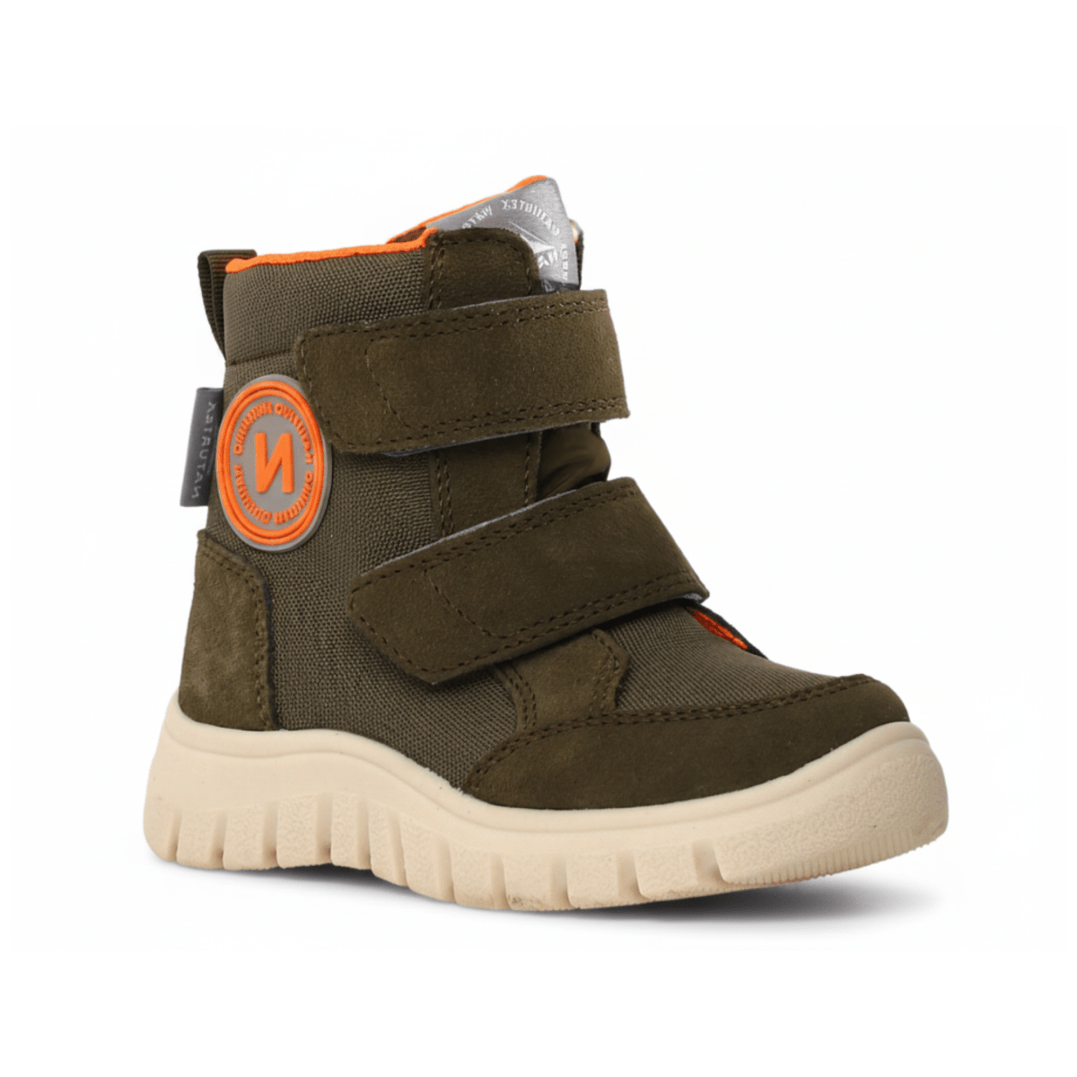 Naturino Boys (Shoes 28 - 34) Geminae 3 VL Waterproof Military Green Suede/Fabric - 1088785 - Tip Top Shoes of New York