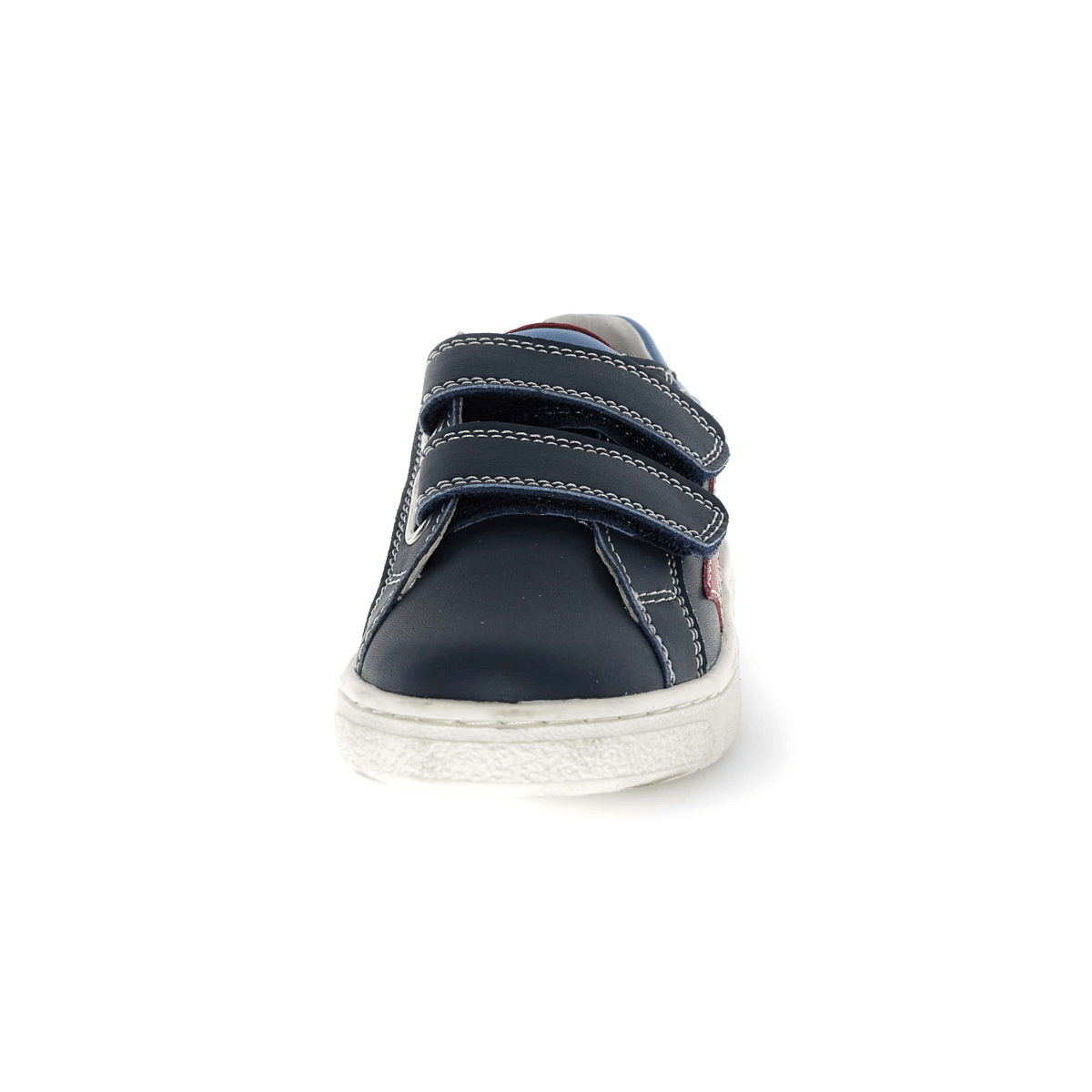 Naturino Boys (Sizes 27-31) Pinn VL Navy/Light Blue/Red Star Leather - 1112845 - Tip Top Shoes of New York
