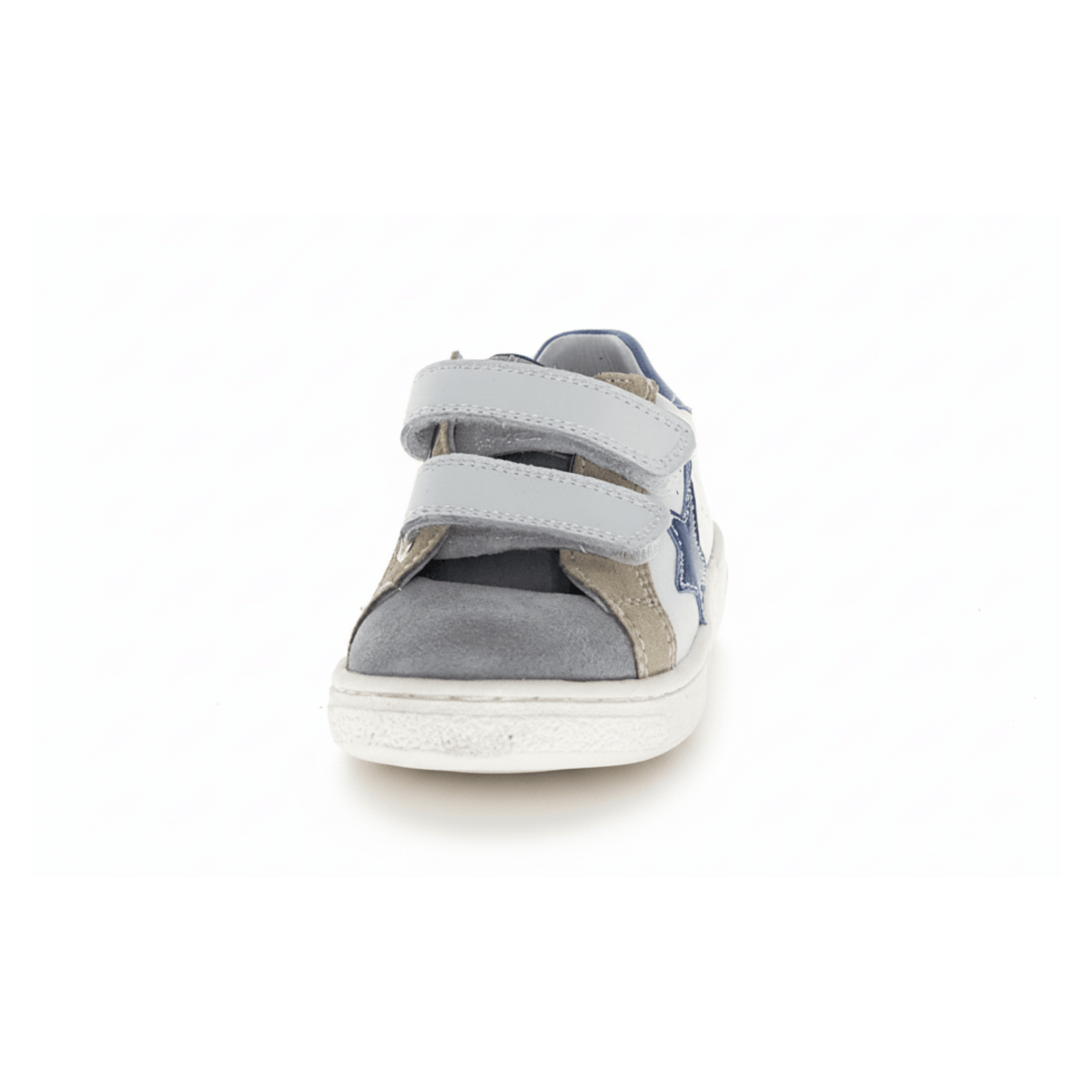 Naturino Boys (Sizes 27 - 31) Pinn VL White/Grey/Beige/Navy - 1100892 - Tip Top Shoes of New York