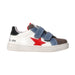 Naturino Boy's (Sizes 27 - 32) White Leather/Grey Toe/Red Star - 1088026 - Tip Top Shoes of New York