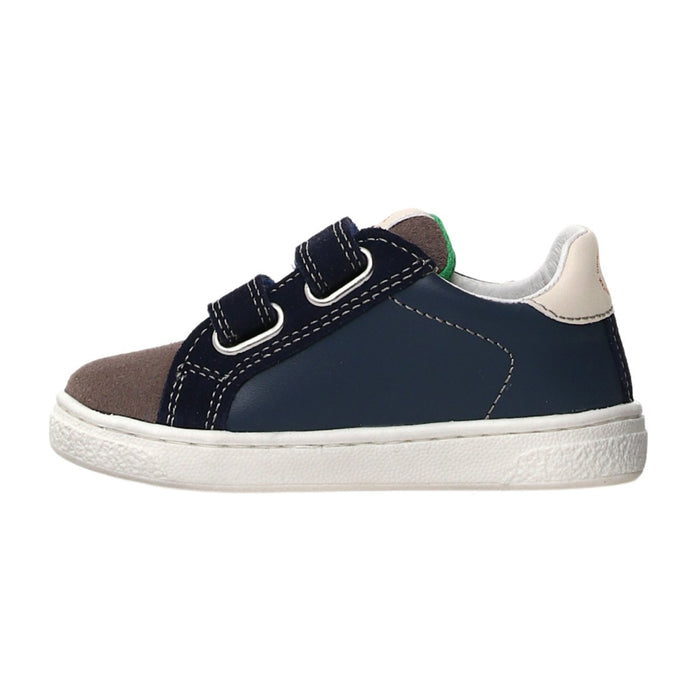 Naturino Boy's (Sizes 27 - 33) Navy Leather/Grey Toe/Red Star - 1088017 - Tip Top Shoes of New York