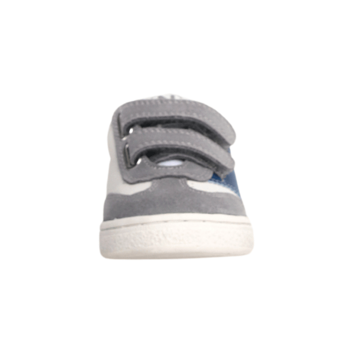 Naturino Boy's (Sizes 28 - 32) Jenix VL White Leather/Gray/Navy - 1093795 - Tip Top Shoes of New York