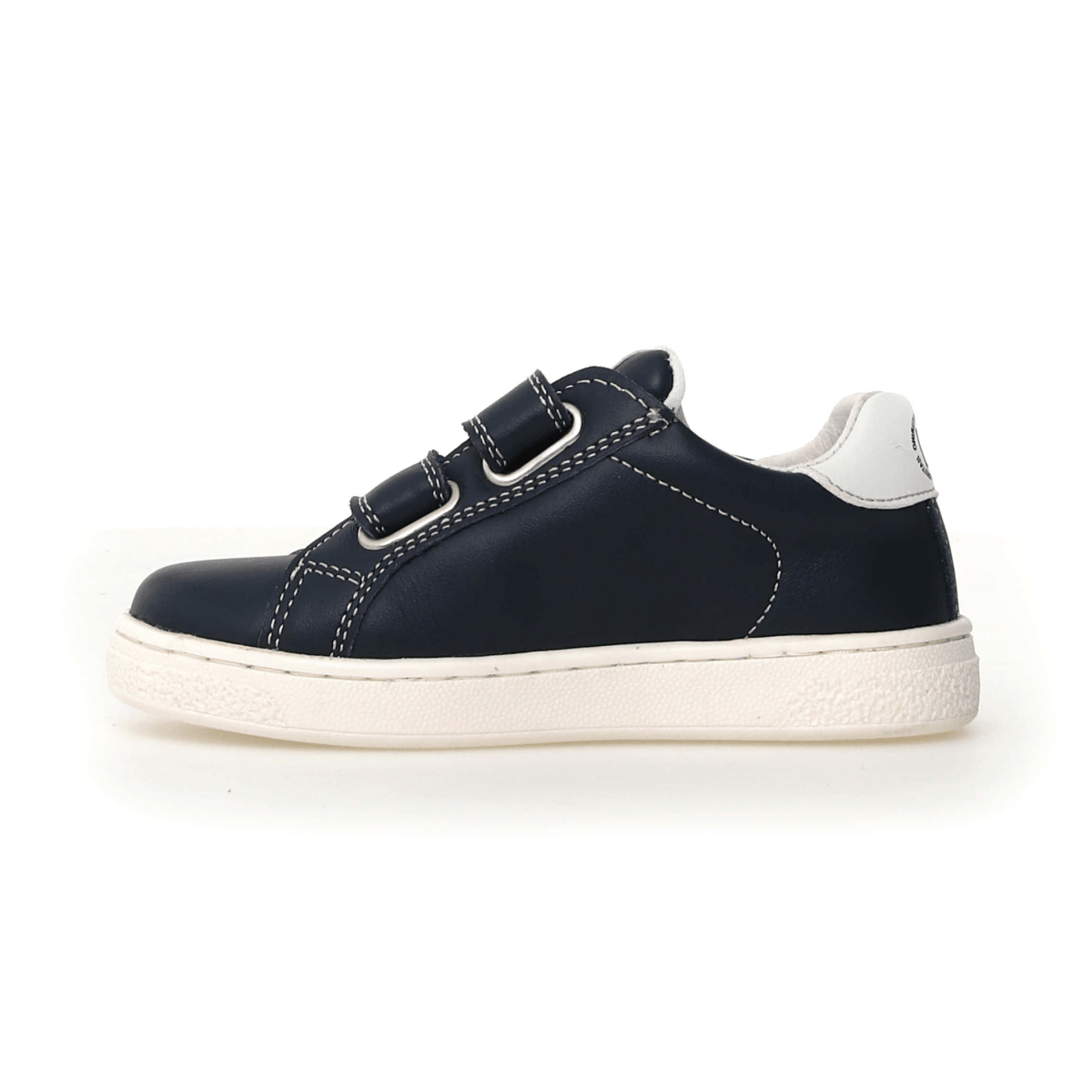 Naturino Boys (Sizes 28 - 32) Pinn VL White Star/Navy Leather - 1106269 - Tip Top Shoes of New York