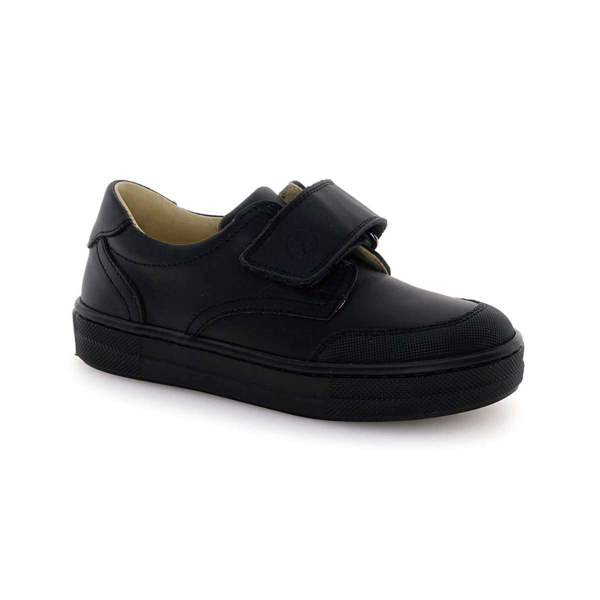 Naturino Boys' (Sizes 28 - 32) Ribbon Black Leather - 1100942 - Tip Top Shoes of New York