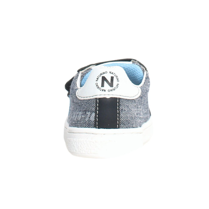 Naturino Boy's (Sizes 28-33) Black Denim/Lite Blue Star Velcro - 1082444 - Tip Top Shoes of New York