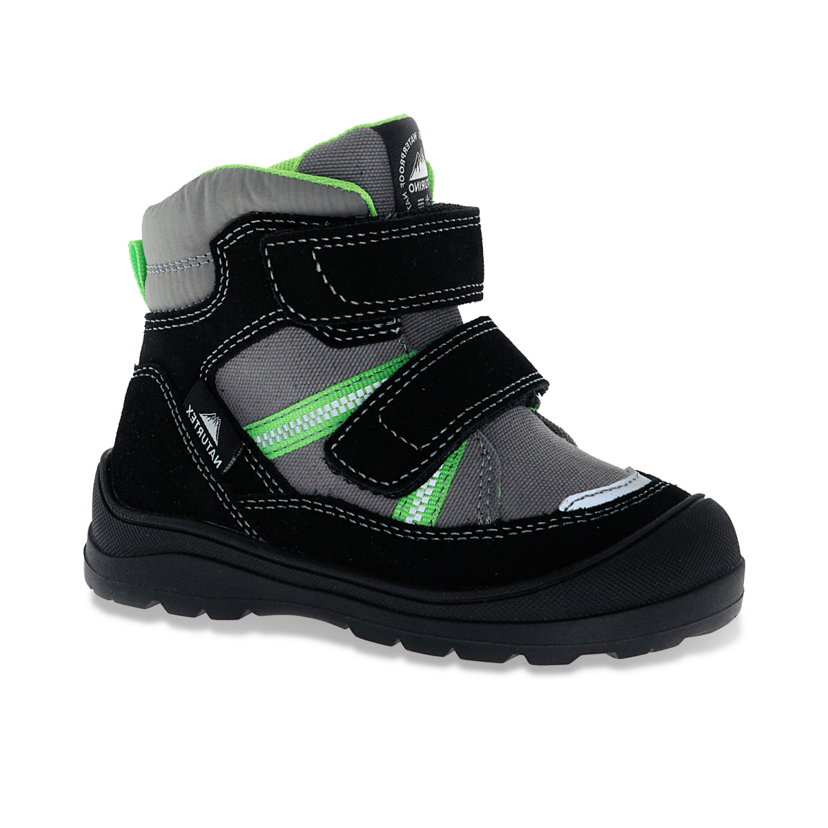 Naturino Boys' (Sizes 28 - 34) Graysy VL Black/Lime Waterproof - 1100125 - Tip Top Shoes of New York