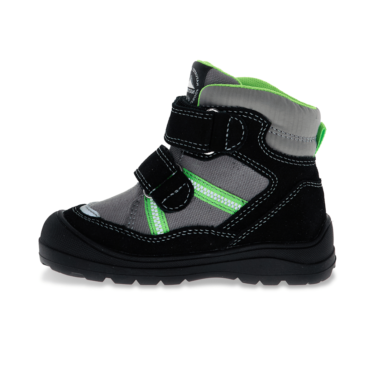 Naturino Boys' (Sizes 28 - 34) Graysy VL Black/Lime Waterproof - 1100125 - Tip Top Shoes of New York