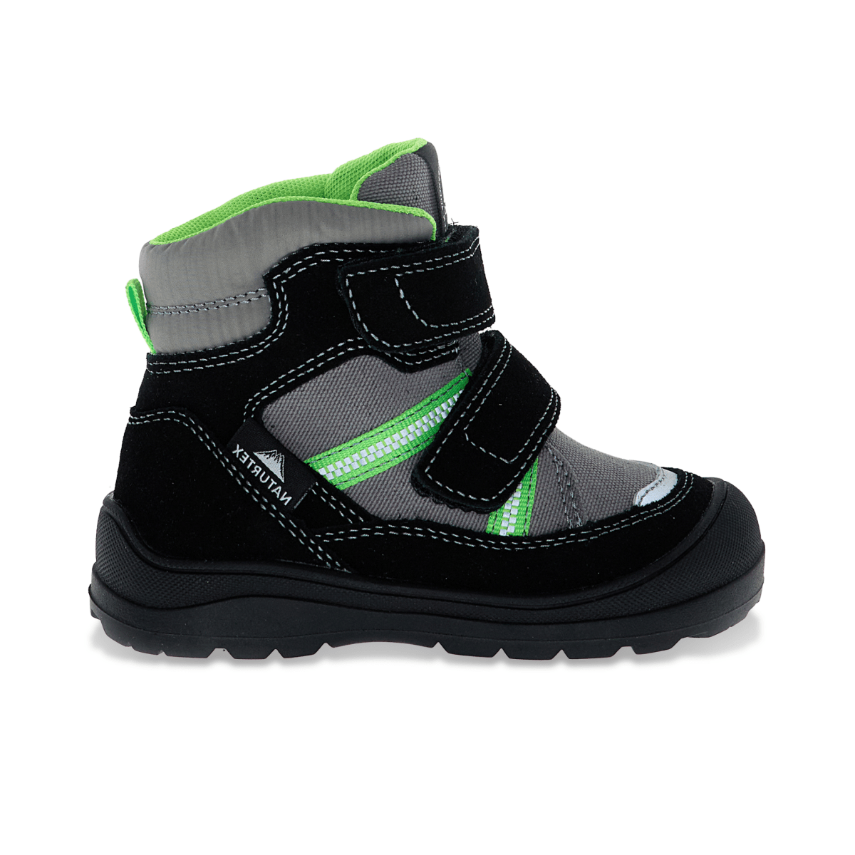 Naturino Boys' (Sizes 28 - 34) Graysy VL Black/Lime Waterproof - 1100125 - Tip Top Shoes of New York