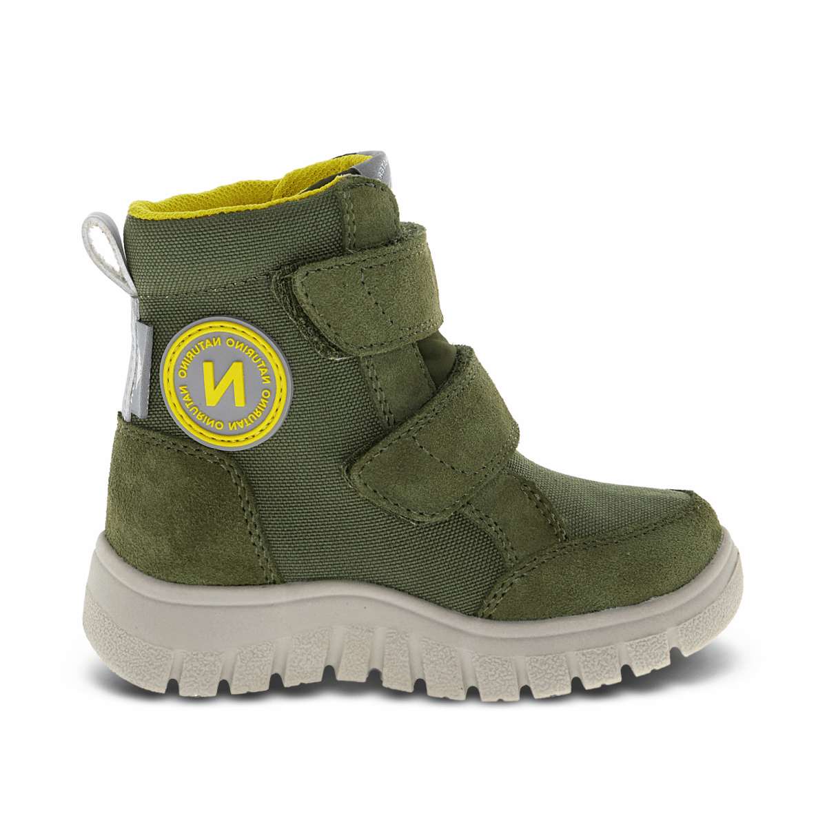 Naturino Boys' (Sizes 28 - 35) Geminae 3 VL Military Green/Yellow Waterproof - 1100100 - Tip Top Shoes of New York