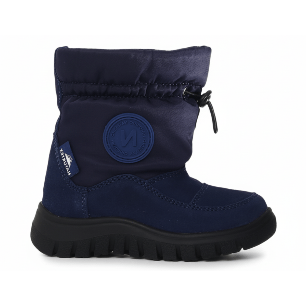 Naturino Boys (Sizes 33 - 35) Varna 2 Waterproof Navy Suede/Nylon - 1088774 - Tip Top Shoes of New York