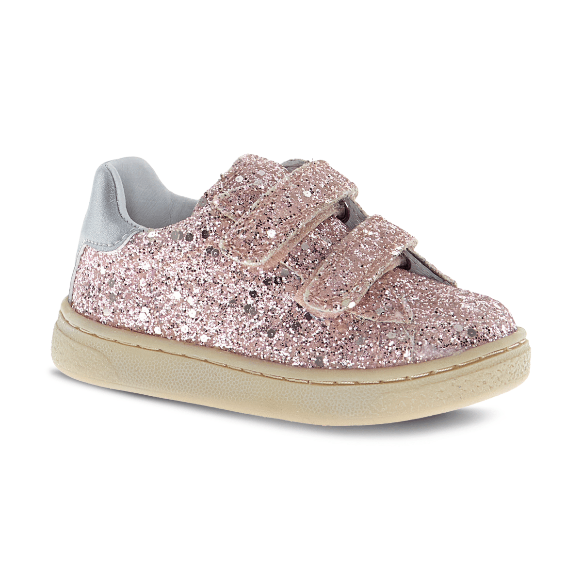 Naturino Girls' Hasselt 2 VL Pink Glitter/Silver Leather - 1100855 - Tip Top Shoes of New York