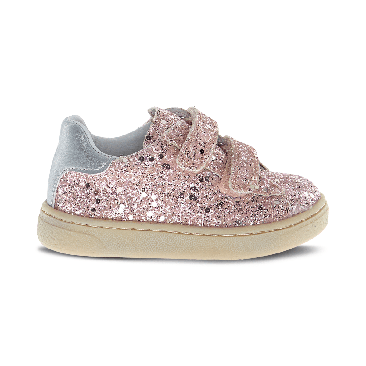 Naturino Girls' Hasselt 2 VL Pink Glitter/Silver Leather - 1100855 - Tip Top Shoes of New York