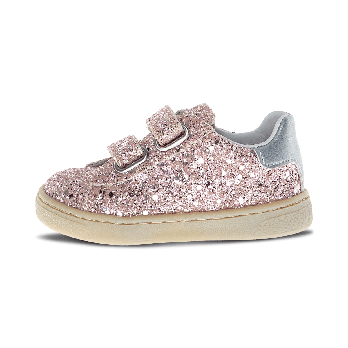 Naturino Girls' Hasselt 2 VL Pink Glitter/Silver Leather - 1100855 - Tip Top Shoes of New York