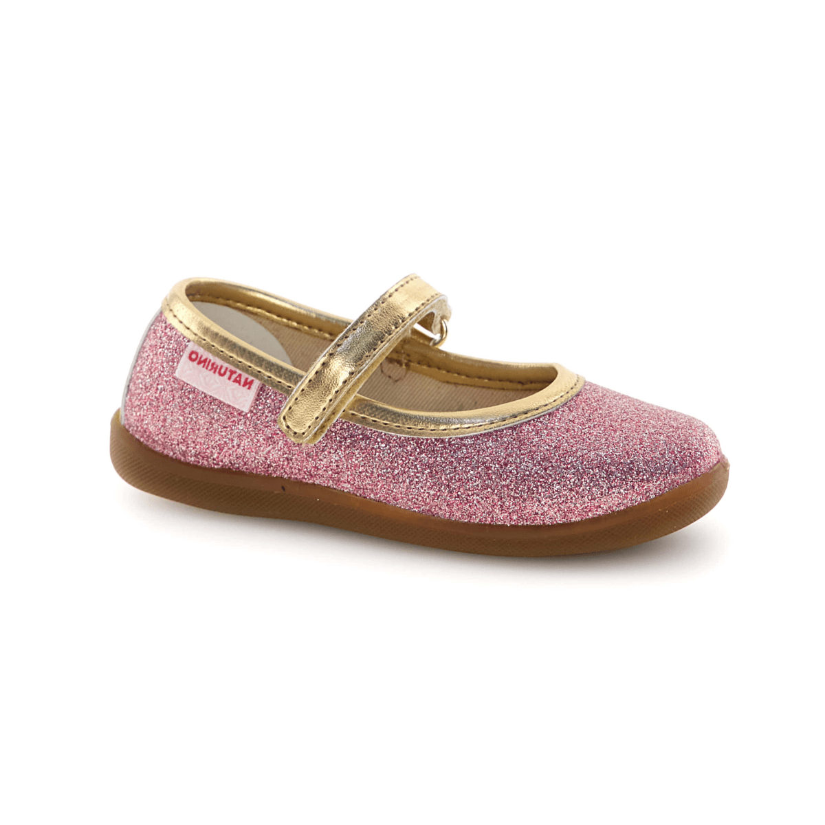 Naturino Girls (Sizes 26 - 29) Pavia Pink Glitter Mary Jane - 1106377 - Tip Top Shoes of New York