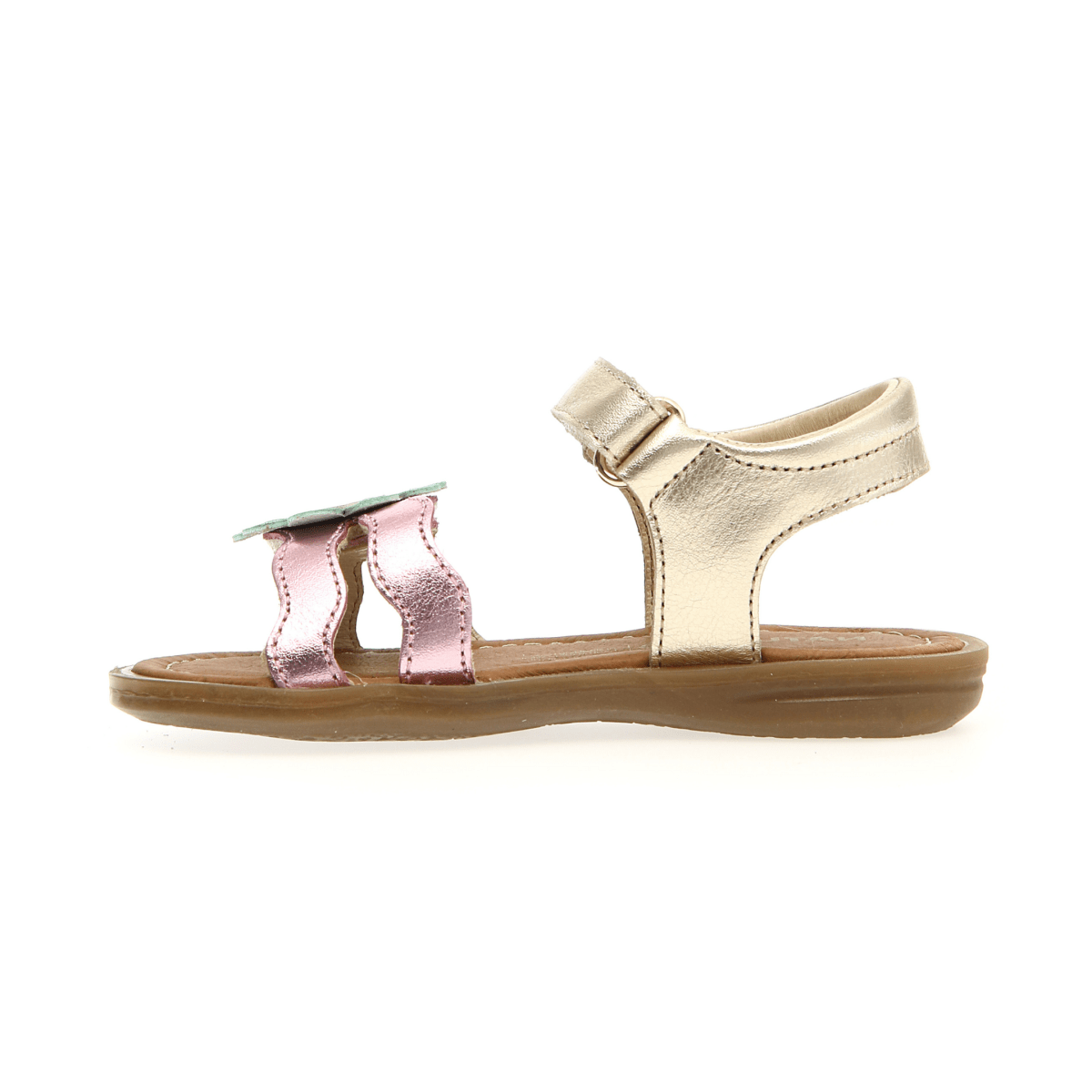 Naturino Girl's (Sizes 27 - 29) Arisle Platinum/Pink/Mint Flower - 1094421 - Tip Top Shoes of New York