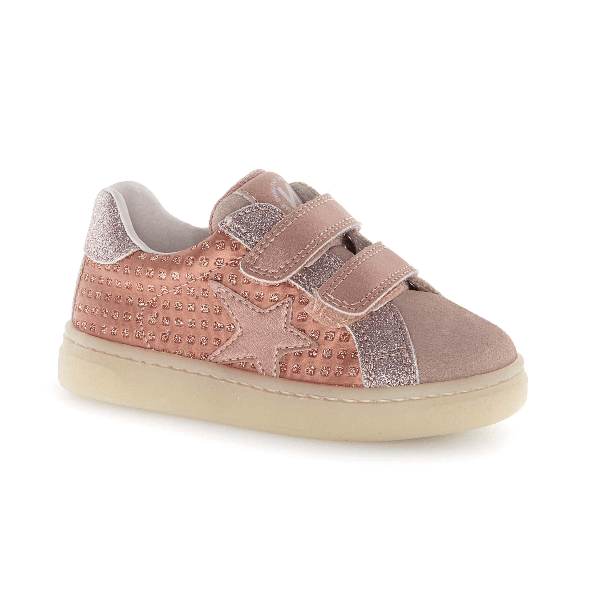 Naturino Girls (Sizes 27-31) Pinn VL Pink Tweed - 1112926 - Tip Top Shoes of New York