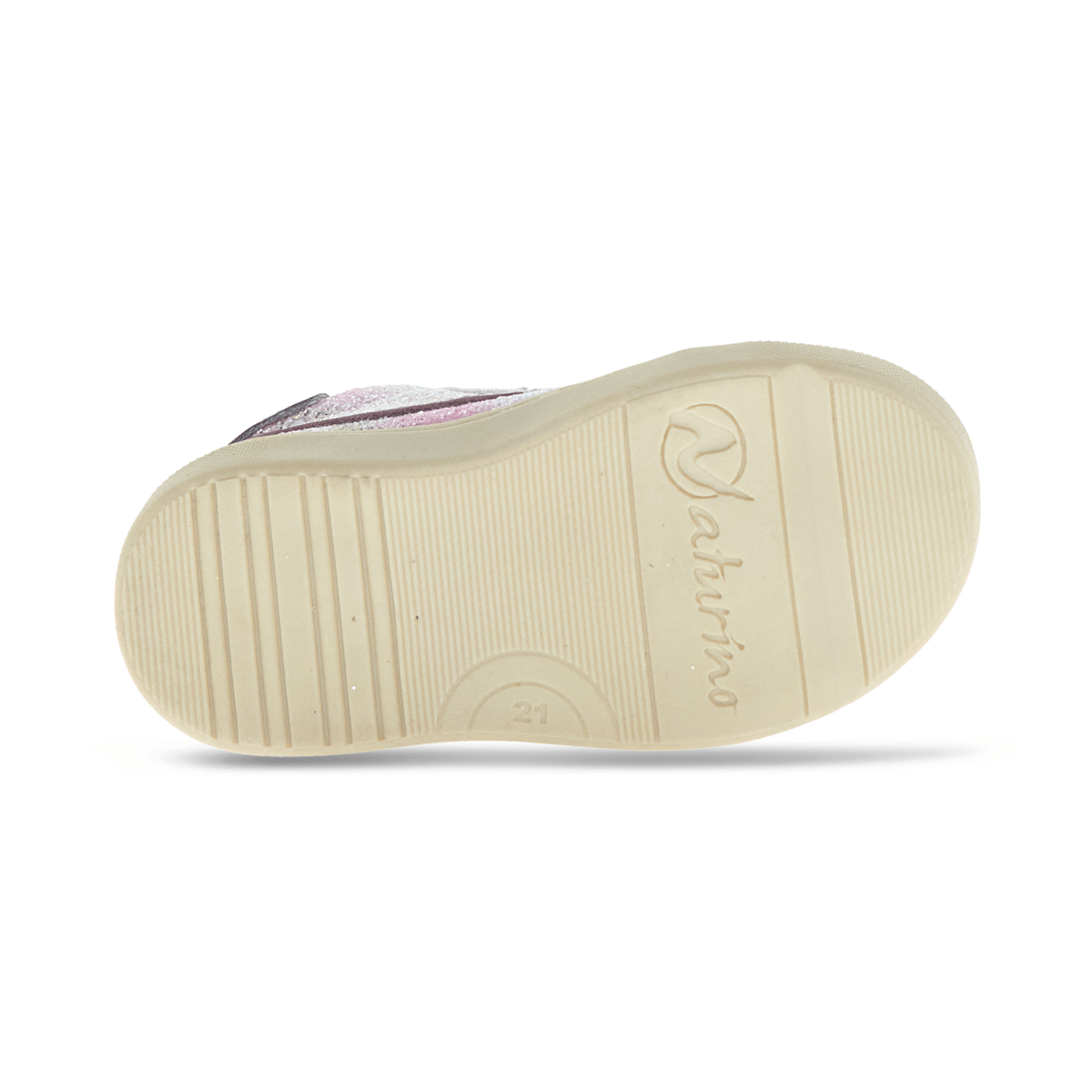 Naturino Girls' (Sizes 27 - 31) Singery VL Silver/Purple Star - 1100864 - Tip Top Shoes of New York