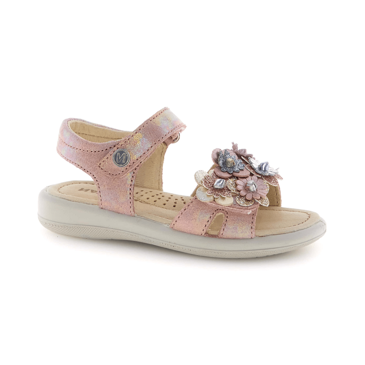 Naturino Girls (Sizes 27 - 32) Brahma Iridescent Pink/Multicolor Flowers - 1106196 - Tip Top Shoes of New York