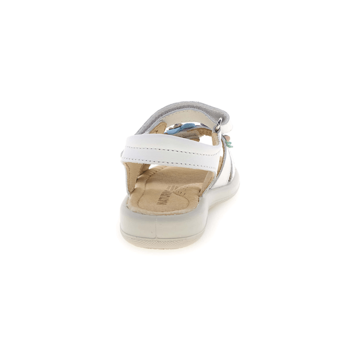 Naturino Girls (Sizes 27 - 32) Brahma White/Multicolor Flowers - 1106187 - Tip Top Shoes of New York