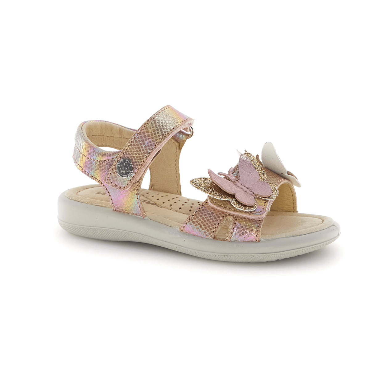 Naturino Girls (Sizes 27 - 32) Maudi Gold Metallic/Butterflies - 1106205 - Tip Top Shoes of New York